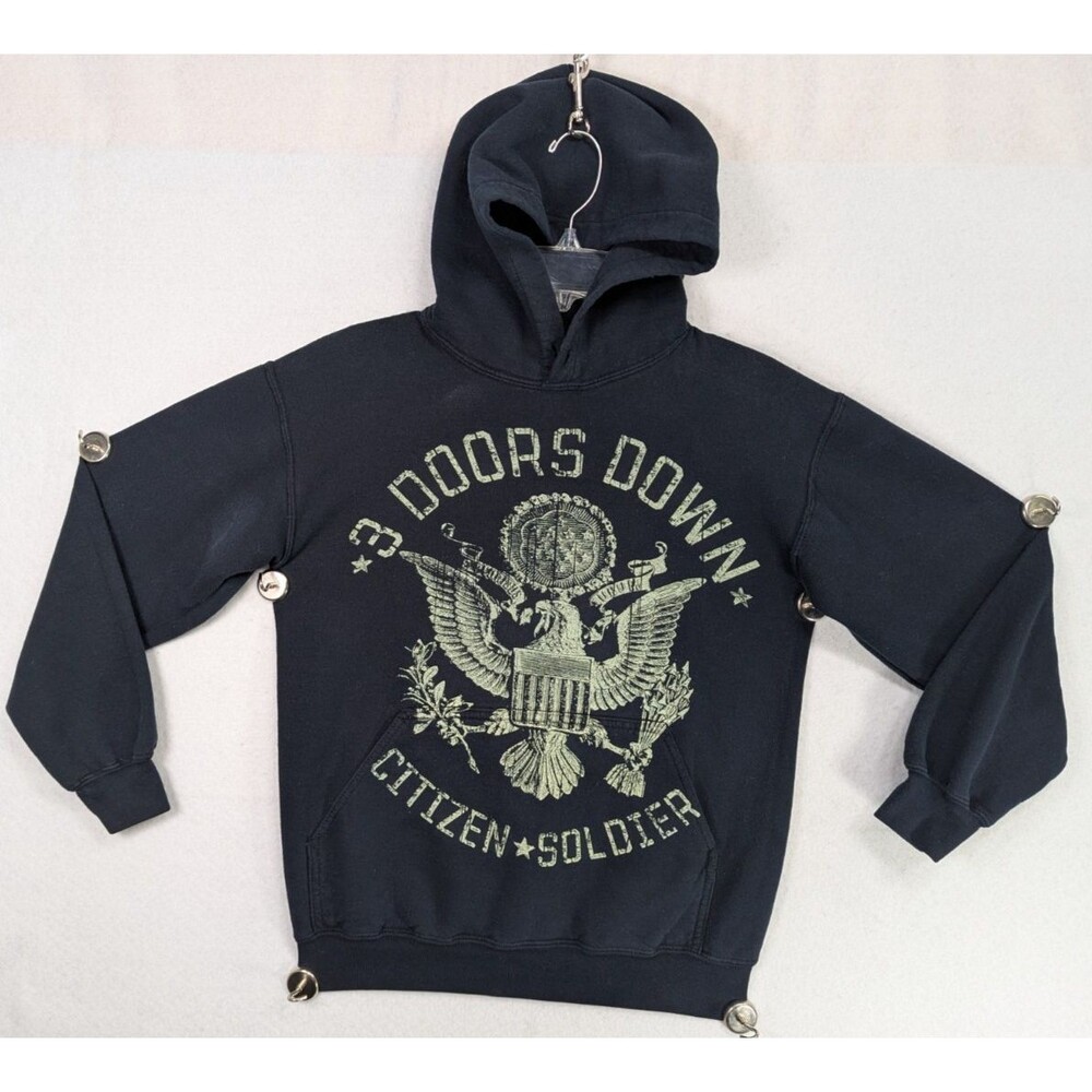 3 Doors Down - Citizen Soldier - Hoodie Men's - Small - Black - y2k